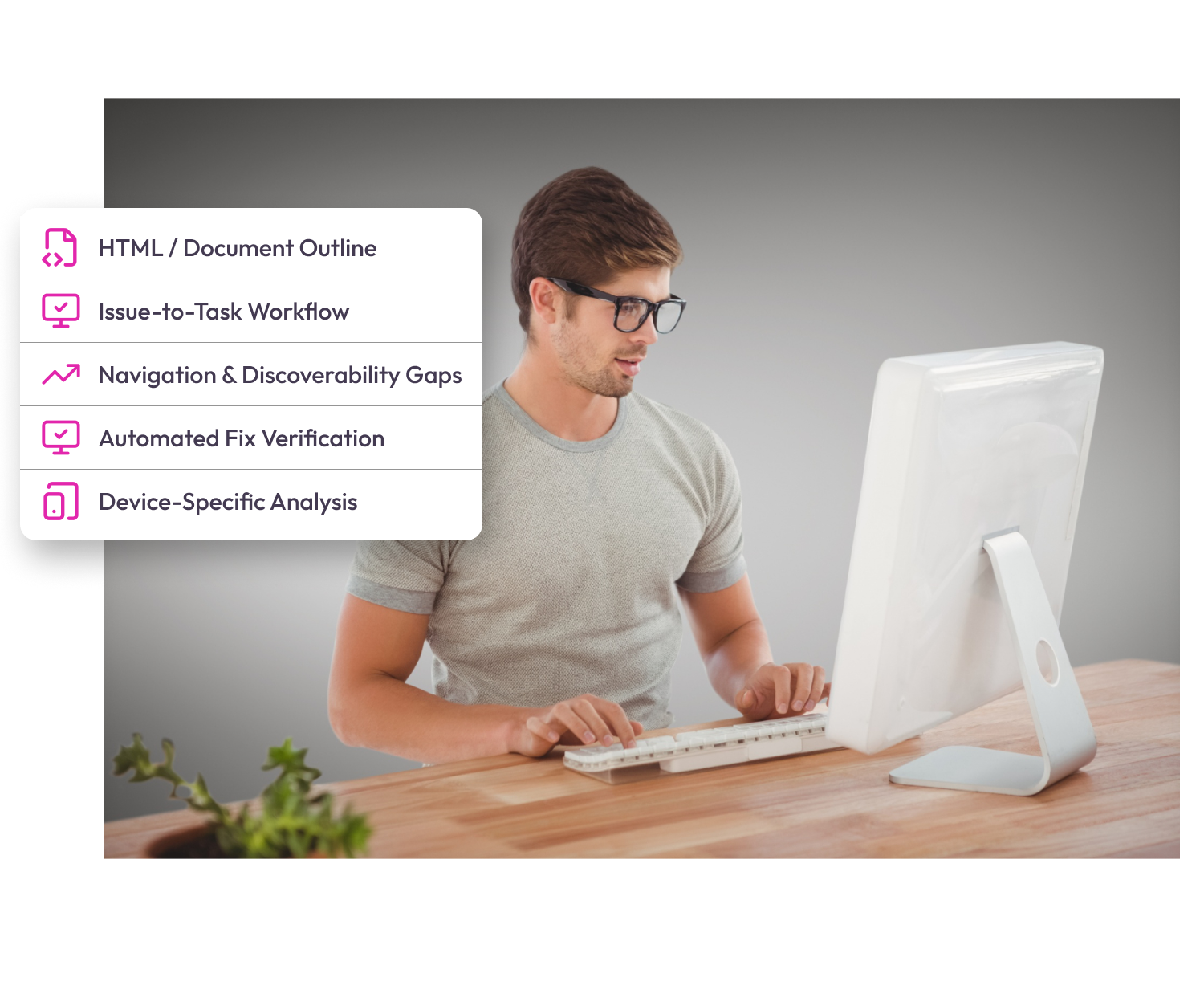 Website developer workflow showing technical QA, site client setup, and post-launch validation.